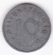 10 Reichspfennig 1943 F Stuttgart En Zinc - 10 Reichspfennig