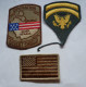 LOT DE 3 ECUSSONS MILITAIRES AMERICAINS - Ecussons Tissu