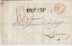 ITALIA - 1869 - LETTRE De PESARO => LYON Avec ENTREE ETATS PONTIFICAUX Par PONT DE BEAUVOISIN "2" CACHET SANS DATE ! - Etats Pontificaux