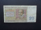 BELGIQUE : 20 FRANCS  03.04.1956    COB 29b / P 132b     TTB * - 20 Francos