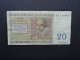 BELGIQUE : 20 FRANCS  03.04.1956    COB 29b / P 132b     TTB * - 20 Francs