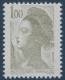 France Liberté Gandon N°2185** 1FR Olive Impression Dépouillée Signé CALVES TTB - 1982-1990 Liberté (Gandon)