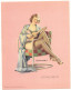 Erotisme Vieille Véritable Image Gil Elvgren Pin Ups Sitting Pretty Guitare Bas Nylon Signé Louis D Dow Co St Paul USA - Pin-Ups