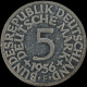 LaZooRo: Germany 5 MARK 1956 F PROOF Very Rare - Silver - 5 Marcos