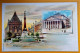 BRUXELLES - BRUSSEL -  Litho.  La Place De Brouckère Et Le Monument Anspach - Théâtre Royal De La Monnaie - Avenues, Boulevards