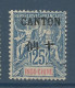 CANTON N° 25 NEUF*  CHARNIERE / Hinge  / MH - Neufs