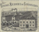 1896 SUPERBE LITHOGRAPHIE MANDAT A ORDRE TISSAGES MECANIQUES De COTONNADES Giraud Fr. Roanne > Martigny Les Bains Vosges - 1800 – 1899