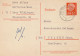 SAAR 1957 POSTCARD MiNr P 43 SENT FROM VOELKLINGEN TO UELZEN - Cartas & Documentos