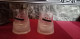 Rare 2 Verres A Shot Complets Motif Paquebot  Queen Mary ? Dans Un Iceberg Glaçon  De Chez Sodevi - Glasses