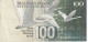 BILLETE DE FINLANDIA DE 100 MARKKAA DEL AÑO 1986  (BANKNOTE) BIRD-PAJARO - Finlandia