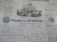 M45 Facture Illustrée 1868 A La Flotte Anglaise Tilloy Lefournier Linguet Lefèvre Commerce Navire Limes Taillanderie... - Petits Métiers