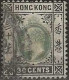 HONG KONG 1903 King Edward VII - 30c. - Green And Black FU - Gebruikt