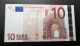 Germany 10X  P018  UNC  Very Light Roller Mark. Draghi Signature - 10 Euro