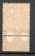 Type Blanc 3c - Préoblitéré N°39 ** - Unité Bord De Feuille - 1893-1947