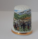 DÉ A COUDRE EN PORCELAINE - ARGELES-SUR-MER (64) PYRENEES ORIENTALES - FOLKLORE - Thimbles