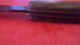 Delcampe - ANCIEN COUTEAU BEL ETAT SANS MARQUE APPARENTE CORNE FORGE TRAVAIL COUTELIER THIERS ? LAME 10 TOTAL 22 CM - Blankwaffen