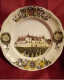 ASSIETTE DECORATIVE LE CHATEAU CLOS VOUGEOT....  FAIENCE    K.G LUNEVILLE - Lunéville (FRA)