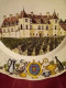 ASSIETTE DECORATIVE LE CHATEAU CLOS VOUGEOT....  FAIENCE    K.G LUNEVILLE - Lunéville (FRA)