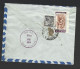 India 1971 Prepaid 1R55 Plane Airletter Registered & Commercially Used Bhopal To Detroit USA , Uprated 1R95 - Enveloppes