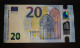 RARE - Spain 20VH V003 UNC  Draghi  Signature - 20 Euro