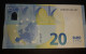 RARE - Spain 20VH V003 UNC  Draghi  Signature - 20 Euro