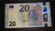 France 20UA U003 UNC  Draghi  Signature - 20 Euro