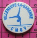516A Pin's Pins / Beau Et Rare & TB état / SPORTS / CLUB GYMNASTIQUE FEMININE CMGV VILLENEUVE LA GARENNE - Gymnastik