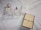 Lot Ancien Flacons Parfum Chanel N° 5 Vaporisateurs  Boite Et Echantillon Vintage - Bottles (empty)