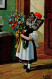 Thiele, Arthur Katzen Vermenschlicht Mädchen Blumen Tracht 1910 I-II (Randmangel, Stauchungen) Chat - Thiele, Arthur
