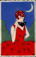 Artis Art Deco Frau Handkoloriert I-II - Unclassified