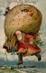 Weihnachtsmann St. Nikolaus Im Fluge Präge-AK I-II Pere Noel Pere Noel - Autres & Non Classés