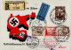 Ostmark (Österreich) Volksabstimmung 10. April 1938 Luftpost Nach Gran Canaria Mischfrankatur 3.Reich WHW/Österreich, Ze - Guerre 1939-45