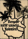 Propaganda WK II Dresden Werbepostkarte Des Reichskolonialbundes 1938 Mit Sonderstempel II (fleckig, Ecken Gestoßen) - Guerra 1939-45
