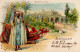 Deutsche Post Türkei Farblithographie Moschee Stempel Jerusalem 1903 I-II - Histoire