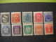 2716 Timbres De  FRANCE Blasons Armoiries Des Villes   N° 526 527 528 530 532 533 534 535 536 537 Sans Gomme SG - 1941-66 Escudos Y Blasones