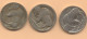 5 Cents "Buffalo Nickel" 1917 F +1919 F +1934 F - 1913-1938: Buffalo