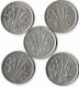 AUSTRALIE ELISABETH II, 3 Pence,     Argent , Lot De 5 Pièces  TTB - Non Classificati