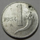 REPUBBLICA ITALIANA 1 Lira Cornucopia 1954 BB+  - 1 Lire