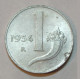 REPUBBLICA ITALIANA 1 Lira Cornucopia 1954 BB  - 1 Lira