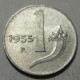 REPUBBLICA ITALIANA 1 Lira Cornucopia 1955 QBB  - 1 Lire