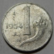 REPUBBLICA ITALIANA 1 Lira Cornucopia 1954 QBB  - 1 Lire