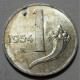 REPUBBLICA ITALIANA 1 Lira Cornucopia 1954 QBB  - 1 Lire