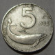 REPUBBLICA ITALIANA 5 Lire Delfino 1953 QBB  - 5 Lire