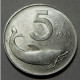 REPUBBLICA ITALIANA 5 Lire Delfino 1973 SPL  - 5 Lire