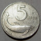 REPUBBLICA ITALIANA 5 Lire Delfino 1953 QBB  - 5 Lire