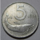 REPUBBLICA ITALIANA 5 Lire Delfino 1955 BB+  - 5 Liras