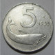 REPUBBLICA ITALIANA 5 Lire Delfino 1955 BB  - 5 Lire