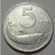 REPUBBLICA ITALIANA 5 Lire Delfino 1955 BB  - 5 Liras