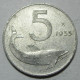 REPUBBLICA ITALIANA 5 Lire Delfino 1955 QBB  - 5 Lire