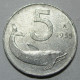 REPUBBLICA ITALIANA 5 Lire Delfino 1955 QBB  - 5 Lire